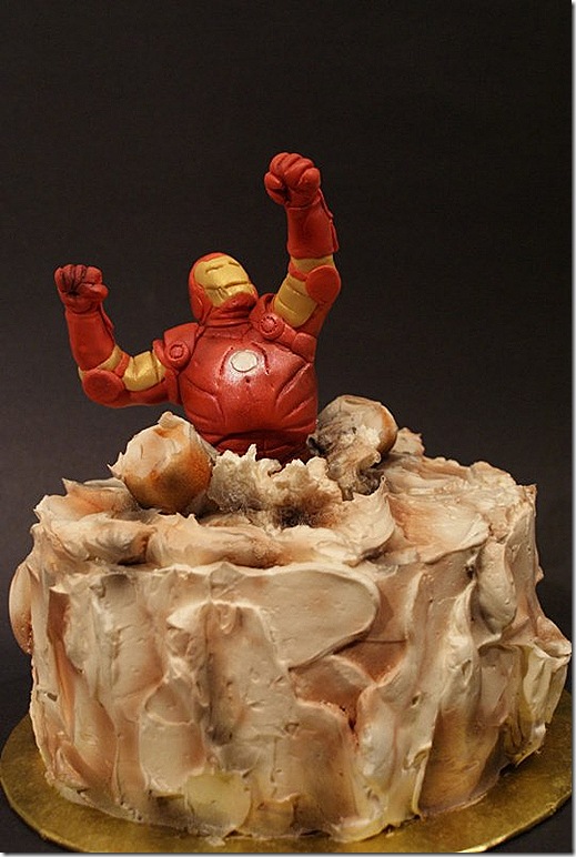 Torta Iron man - vista frontale ironman1