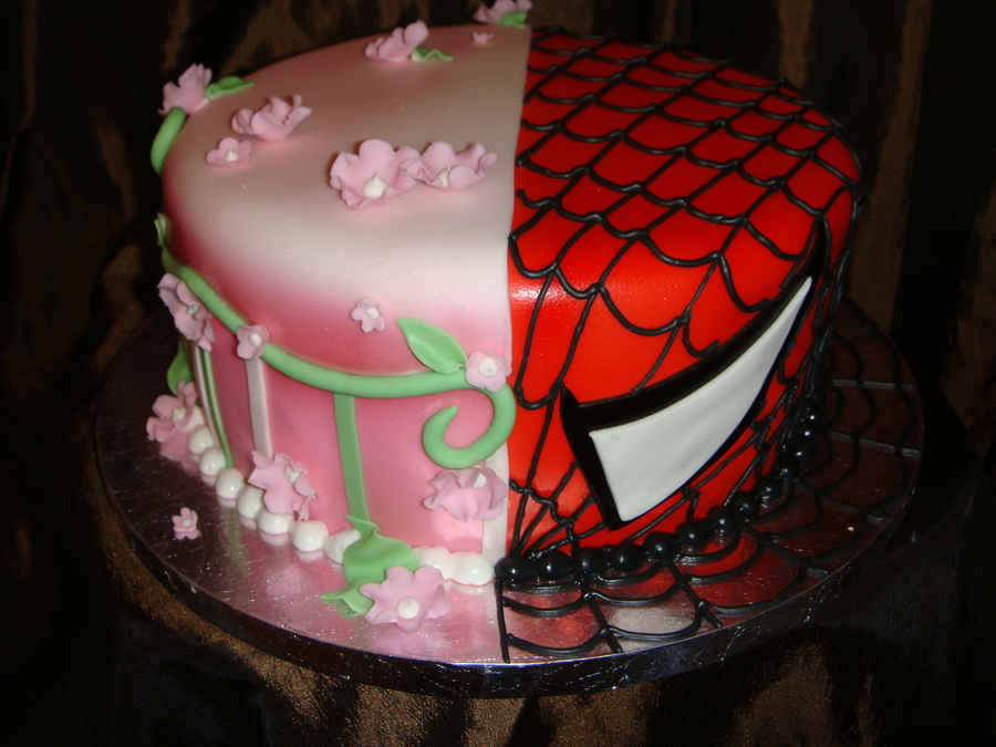 half-and-half-geek-birthday cake